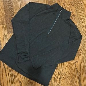 LULUMELON  Men pullover Heather black and blue size M with zipper